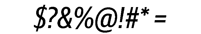 Guardian Sans Headline Condensed Regular Italic Font OTHER CHARS