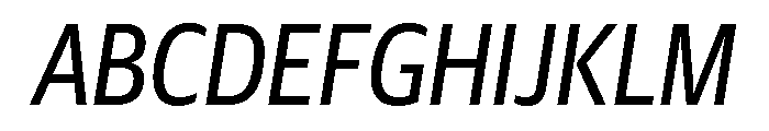 Guardian Sans Headline Condensed Regular Italic Font UPPERCASE