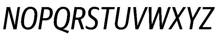 Guardian Sans Headline Condensed Regular Italic Font UPPERCASE