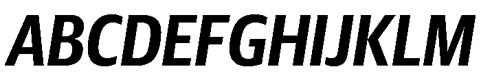 Guardian Sans Headline Condensed Semibold Italic Font UPPERCASE