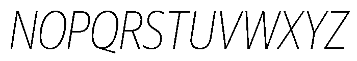 Guardian Sans Headline Condensed Thin Italic Font UPPERCASE