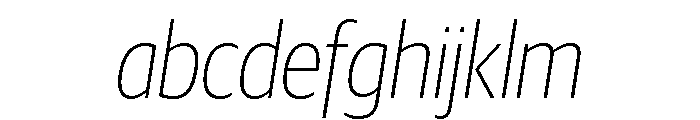 Guardian Sans Headline Condensed Thin Italic FONT