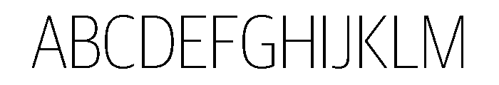 Guardian Sans Headline Condensed Thin Font UPPERCASE