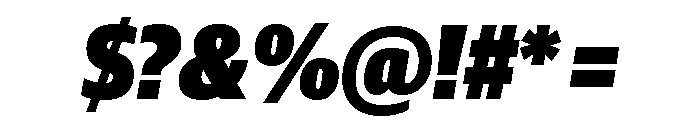 Guardian Sans Headline Condensed Ultra Italic Font OTHER CHARS