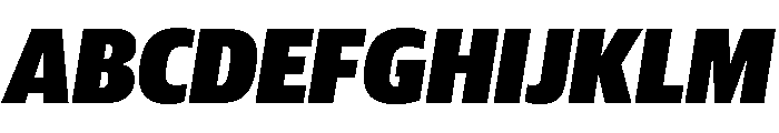 Guardian Sans Headline Condensed Ultra Italic Font UPPERCASE