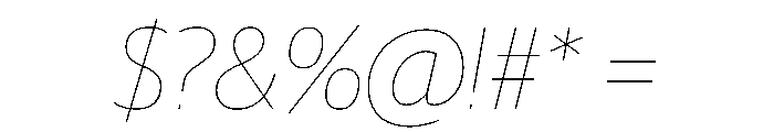 Guardian Sans Headline Hairline Italic Font OTHER CHARS