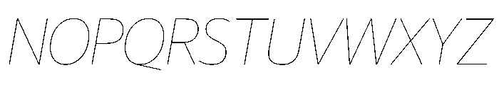 Guardian Sans Headline Hairline Italic Font UPPERCASE