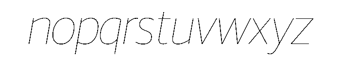 Guardian Sans Headline Hairline Italic Font LOWERCASE