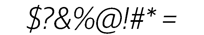 Guardian Sans Headline Light Italic Font OTHER CHARS