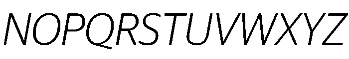 Guardian Sans Headline Light Italic Font UPPERCASE