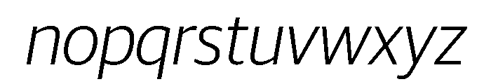 Guardian Sans Headline Light Italic Font LOWERCASE