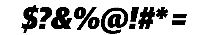 Guardian Sans Headline Narrow Black Italic Font OTHER CHARS