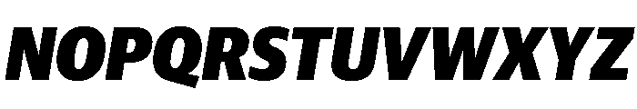 Guardian Sans Headline Narrow Black Italic Font UPPERCASE