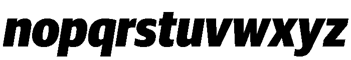 Guardian Sans Headline Narrow Black Italic Font LOWERCASE