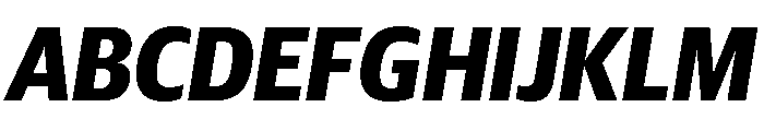 Guardian Sans Headline Narrow Bold Italic Font UPPERCASE