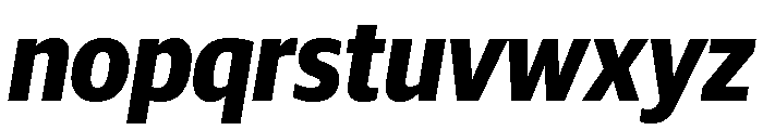Guardian Sans Headline Narrow Bold Italic Font LOWERCASE