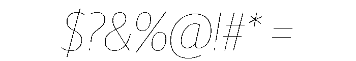 Guardian Sans Headline Narrow Hairline Italic Font OTHER CHARS