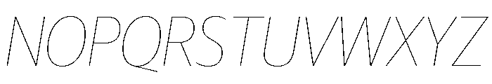 Guardian Sans Headline Narrow Hairline Italic Font UPPERCASE