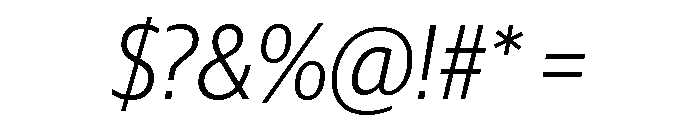 Guardian Sans Headline Narrow Light Italic Font OTHER CHARS