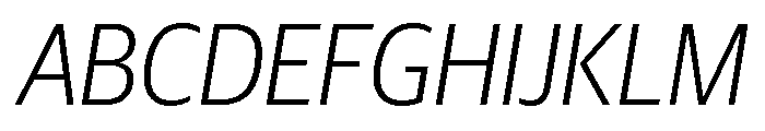 Guardian Sans Headline Narrow Light Italic Font UPPERCASE