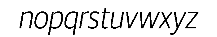 Guardian Sans Headline Narrow Light Italic Font LOWERCASE