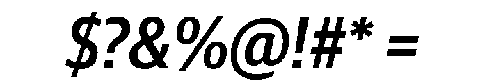Guardian Sans Headline Narrow Medium Italic Font OTHER CHARS