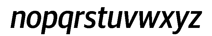 Guardian Sans Headline Narrow Medium Italic Font LOWERCASE