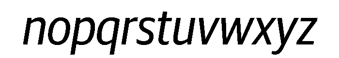 Guardian Sans Headline Narrow Regular Italic Font LOWERCASE