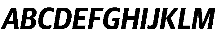 Guardian Sans Headline Narrow Semibold Italic Font UPPERCASE