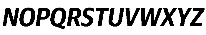 Guardian Sans Headline Narrow Semibold Italic Font UPPERCASE