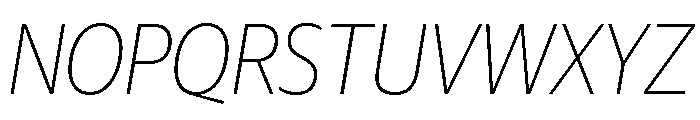 Guardian Sans Headline Narrow Thin Italic Font UPPERCASE