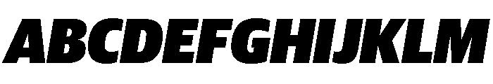 Guardian Sans Headline Narrow Ultra Italic Font UPPERCASE