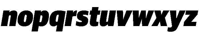 Guardian Sans Headline Narrow Ultra Italic Font LOWERCASE