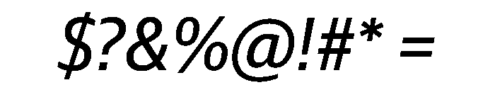 Guardian Sans Headline Regular Italic Font OTHER CHARS