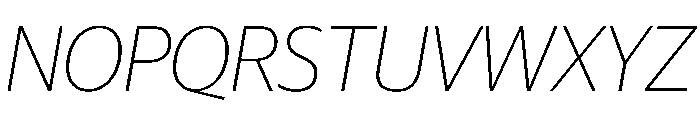 Guardian Sans Headline Thin Italic Font UPPERCASE