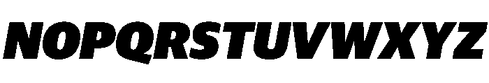 Guardian Sans Headline Ultra Italic Font UPPERCASE