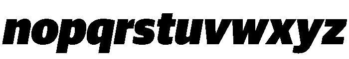Guardian Sans Headline Ultra Italic Font LOWERCASE