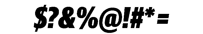 Guardian Sans Headline X Condensed Black Italic Font OTHER CHARS