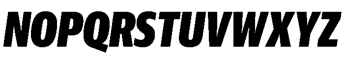 Guardian Sans Headline X Condensed Black Italic Font UPPERCASE
