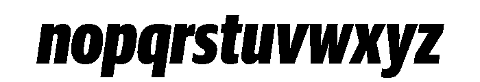 Guardian Sans Headline X Condensed Black Italic Font LOWERCASE