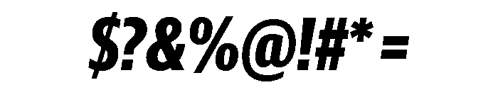 Guardian Sans Headline X Condensed Bold Italic Font OTHER CHARS