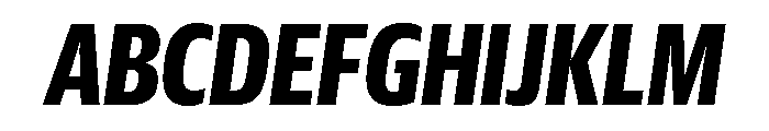 Guardian Sans Headline X Condensed Bold Italic Font UPPERCASE