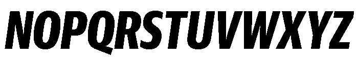 Guardian Sans Headline X Condensed Bold Italic Font UPPERCASE