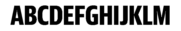 Guardian Sans Headline X Condensed Bold Font UPPERCASE