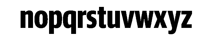 Guardian Sans Headline X Condensed Bold Font LOWERCASE