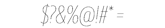 Guardian Sans Headline X Condensed Hairline Italic Font OTHER CHARS