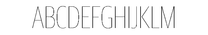 Guardian Sans Headline X Condensed Hairline Font UPPERCASE
