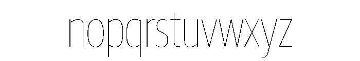 Guardian Sans Headline X Condensed Hairline Font LOWERCASE