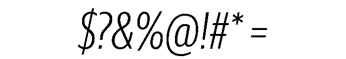 Guardian Sans Headline X Condensed Light Italic Font OTHER CHARS