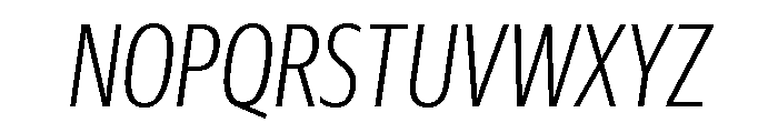 Guardian Sans Headline X Condensed Light Italic Font UPPERCASE